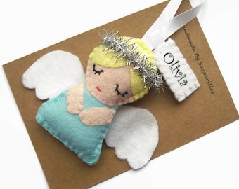 christmas angel ornaments personalised gift christmas tree decorations felt hanging decorations - Angel Decorations christmas angel ornaments personalised gift christmas tree decorations felt hanging decorations - Angel Decorations