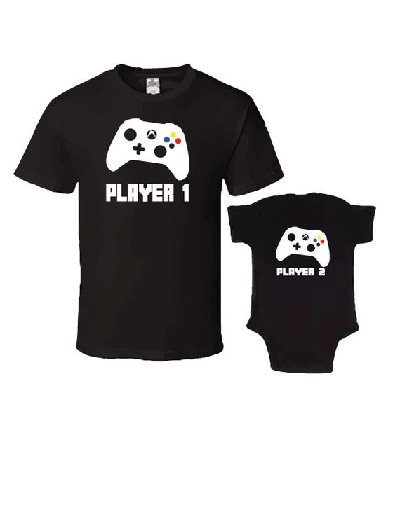 Player 1 and Player2 T-Shirt & Onesie Combo For The Perfect