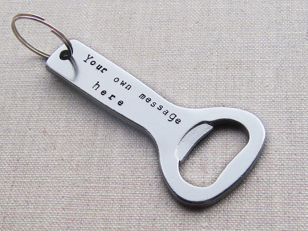 Bottle opener keychain personalized keyring custom keychain