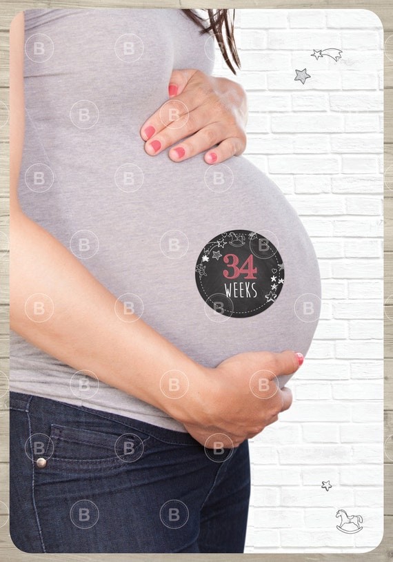 Pregnancy Belly Stickers Chalkboard Belly by BabyLookback on Etsy