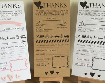 Wedding advice cards, Wedding advice, Wedding cards, Wedding Favours, Wedding fun