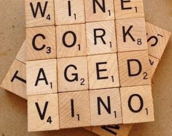 scrabble tile coasters