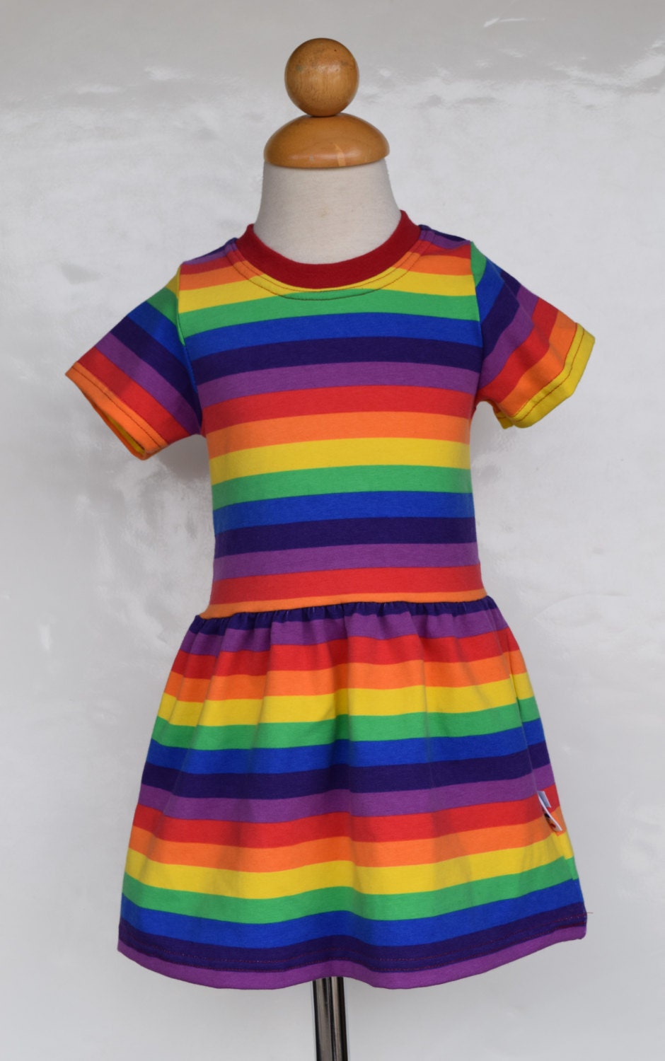 rainbow t shirt dress