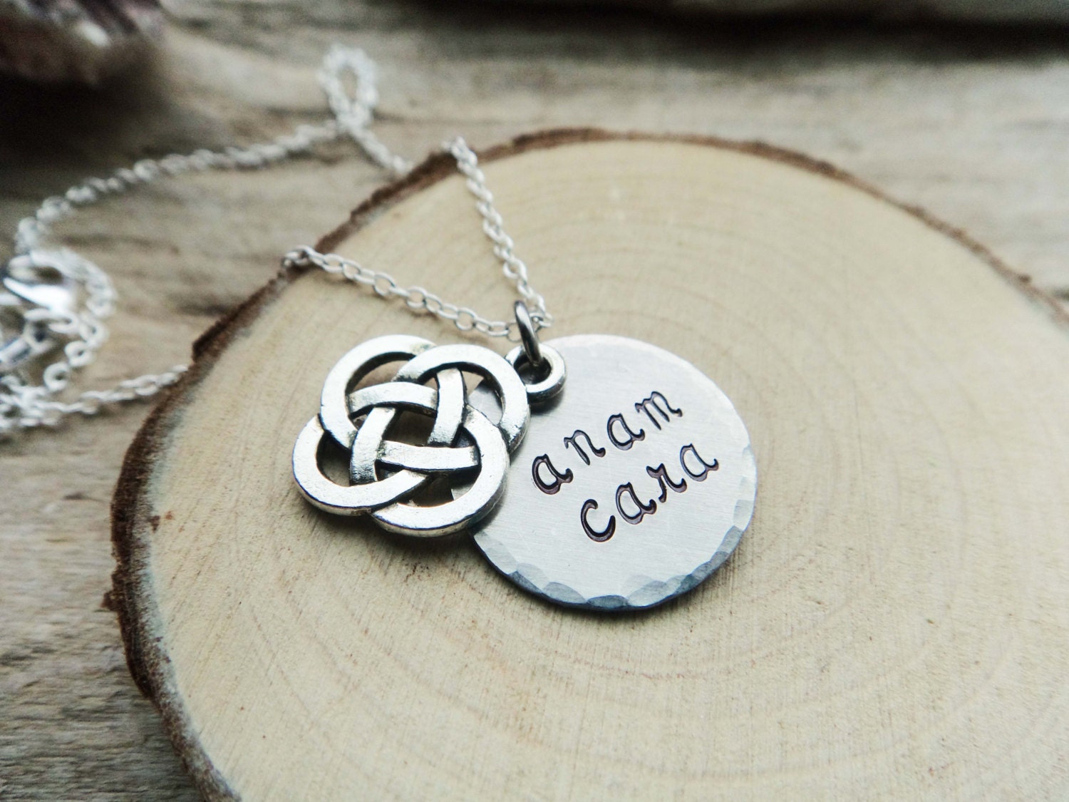 Anam Cara Soul Friend Necklace Celtic Knotwork Pendant