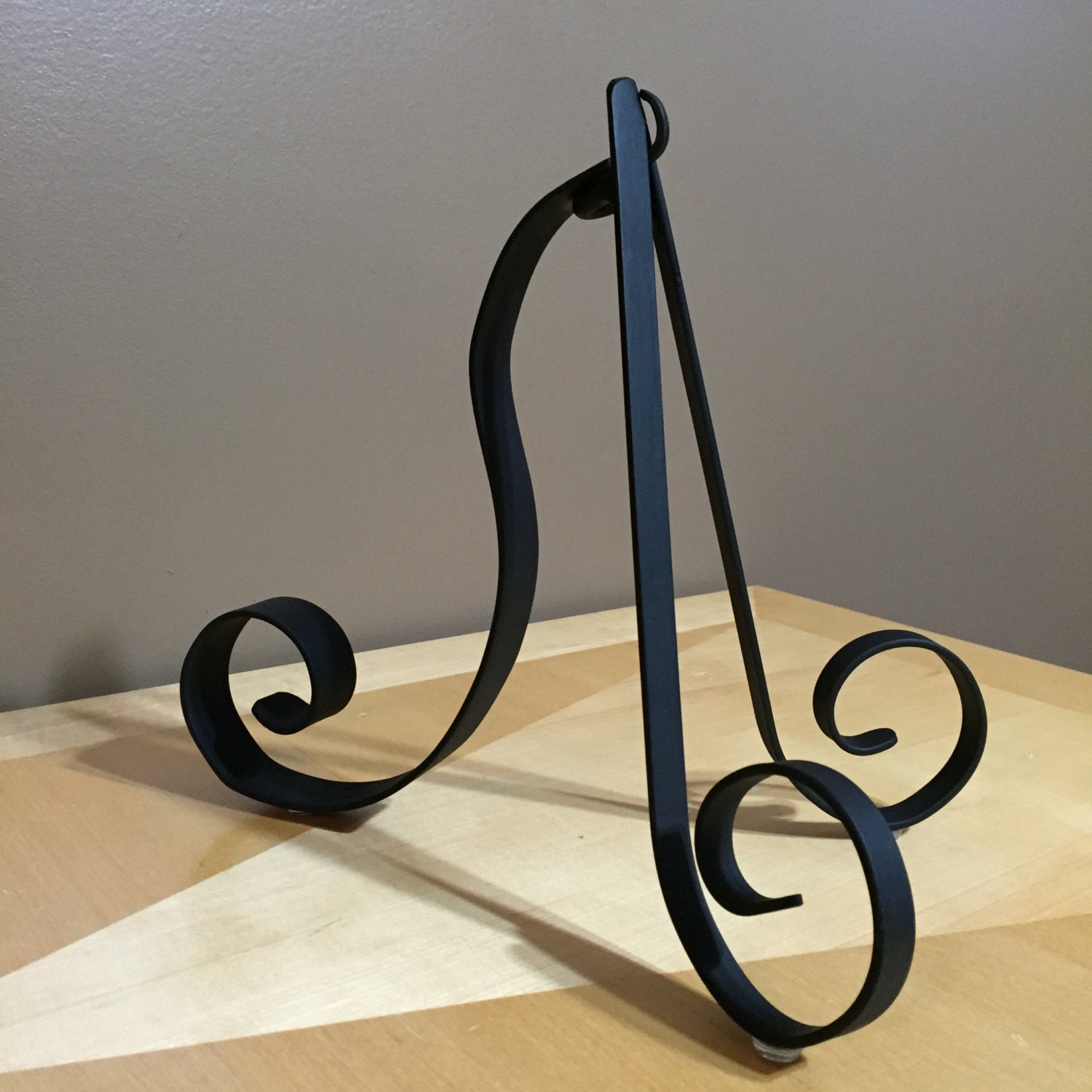 Black Wrought Iron Display Stand Metal Art Easel Iron