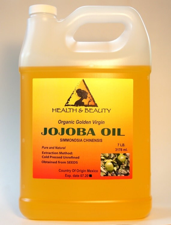 7 Lb 1 Gal JOJOBA OIL GOLDEN Organic Carrier Unrefined Cold