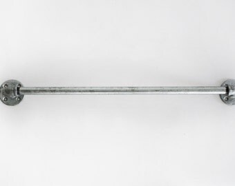 Barn Door Handle in Galvanized Pipe. 18", 19", 23", 24" and 25" options. Custom Sizes Available. Industrial Door Pull Hardware