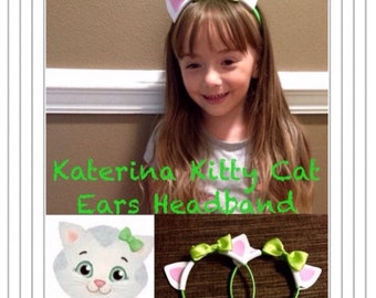 Katerina Kitty Cat Inspired or Daniel Tiger Inspired Ears Headband (Inspired by Daniel Tiger's Neighborhood)