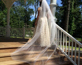 Cathedral Wedding Veil, Wedding Veils Made to Order, Waltz Length Veil, Chapel Length Veil, Royal Length Veil