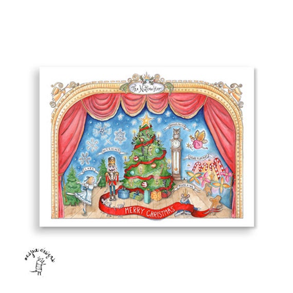 The Nutcracker Christmas Holiday Card Handmade