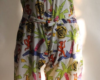 Jumpsuit 80's / Jumpsuit Vintage / Baggy Jumpsuit / Overalls / Overalls 1980 / Overalls 80's / Overalls Vintage / Summer Overalls Buttoned