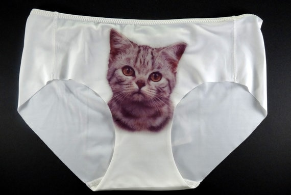 Soft Panties Panties Cat Face Panties Cat Underwear Cat