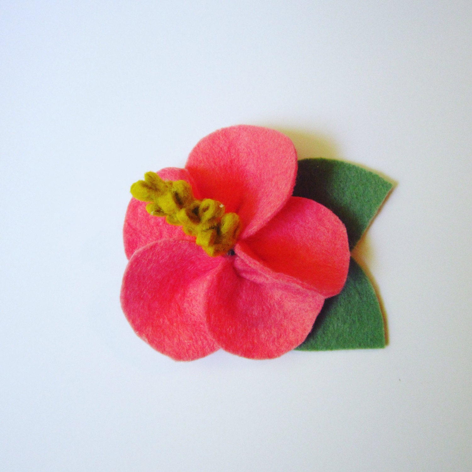 Felt Hibiscus Flower Headband or Hair Clip / Hawaiian Flower