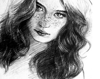 Unique nude pencil drawing related items Etsy