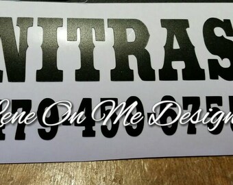 TWO LINE Yeti Decal/ Yeti Tumbler Decal / Custom Yeti Decal / Yeti Name Decal / Name Decal / Yeti Colster decal / Mens Decal