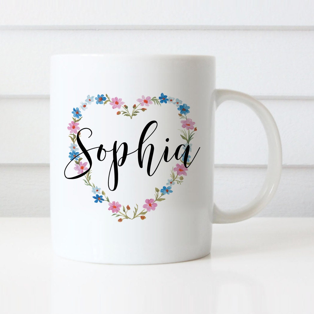 Personalized Name Coffee Mug Ceramic Mug By PrintableSky On Etsy