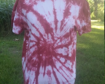Adult Tie-Dye Shirt, Burgundy Tie-Dye Shirt