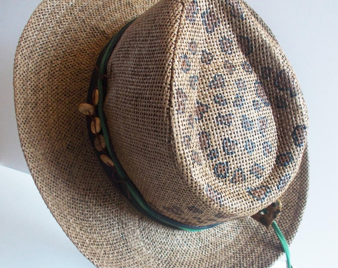 Here comes the sun! handpainted straw unisex fedoras fashion stylish trendy lifestyle unique wearable art in fashion accessory mademeathens