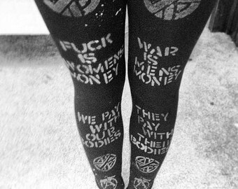 Punk leggings // CRASS