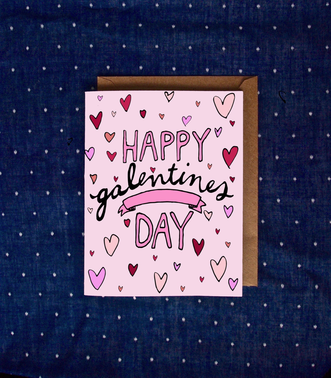 Galentines Day Card Galentines Card Valentines Day by AviatePress