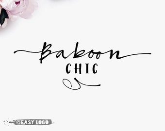 Custom Signature Logo. Calligraphy Font Logo. Simple Business Logo. Modern Boutique Logo. Beauty Salon Branding. Makeup Artist Logo. EL374.