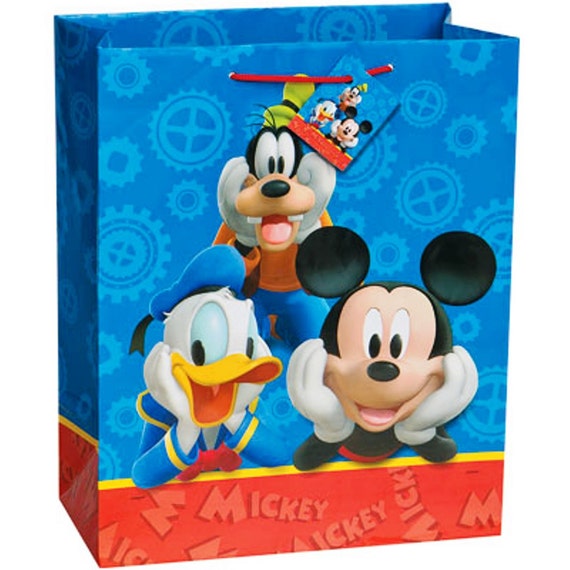 12 MICKEY MOUSE Gift Bags Kids Birthday by SmilesPartySupplies