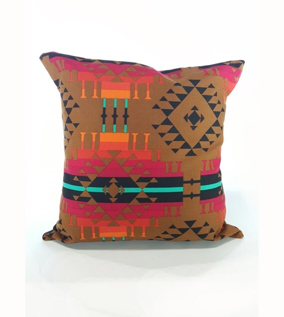 Items similar to Handmade Aztec Pattern Decorative Throw Pillow Cover