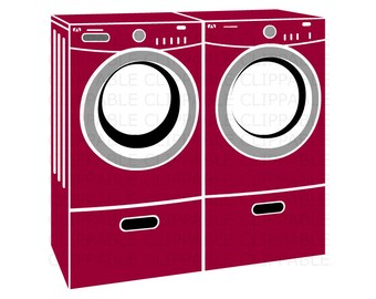 Washer And Dryer Clipart washer dryer | etsy Washer And Dryer Clipart washer dryer | etsy