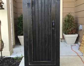 Primitive Wood Storage Cabinet