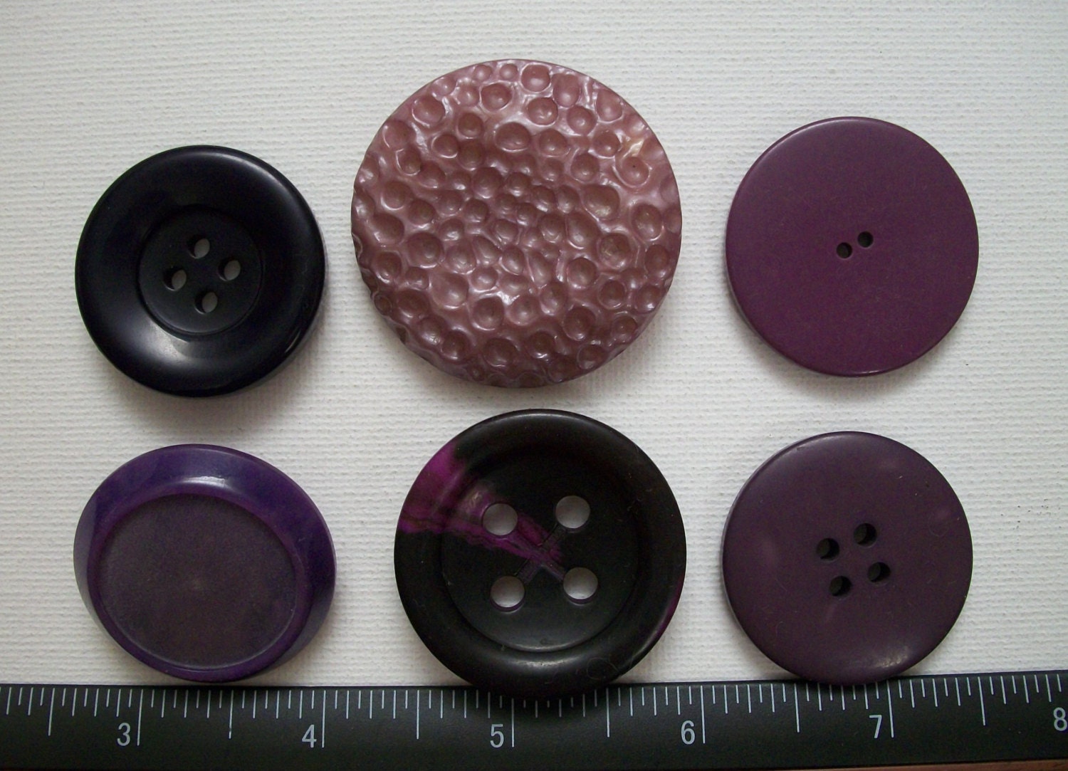 6 HUGE Buttons Large Buttons Big Button Sewing & Knitting