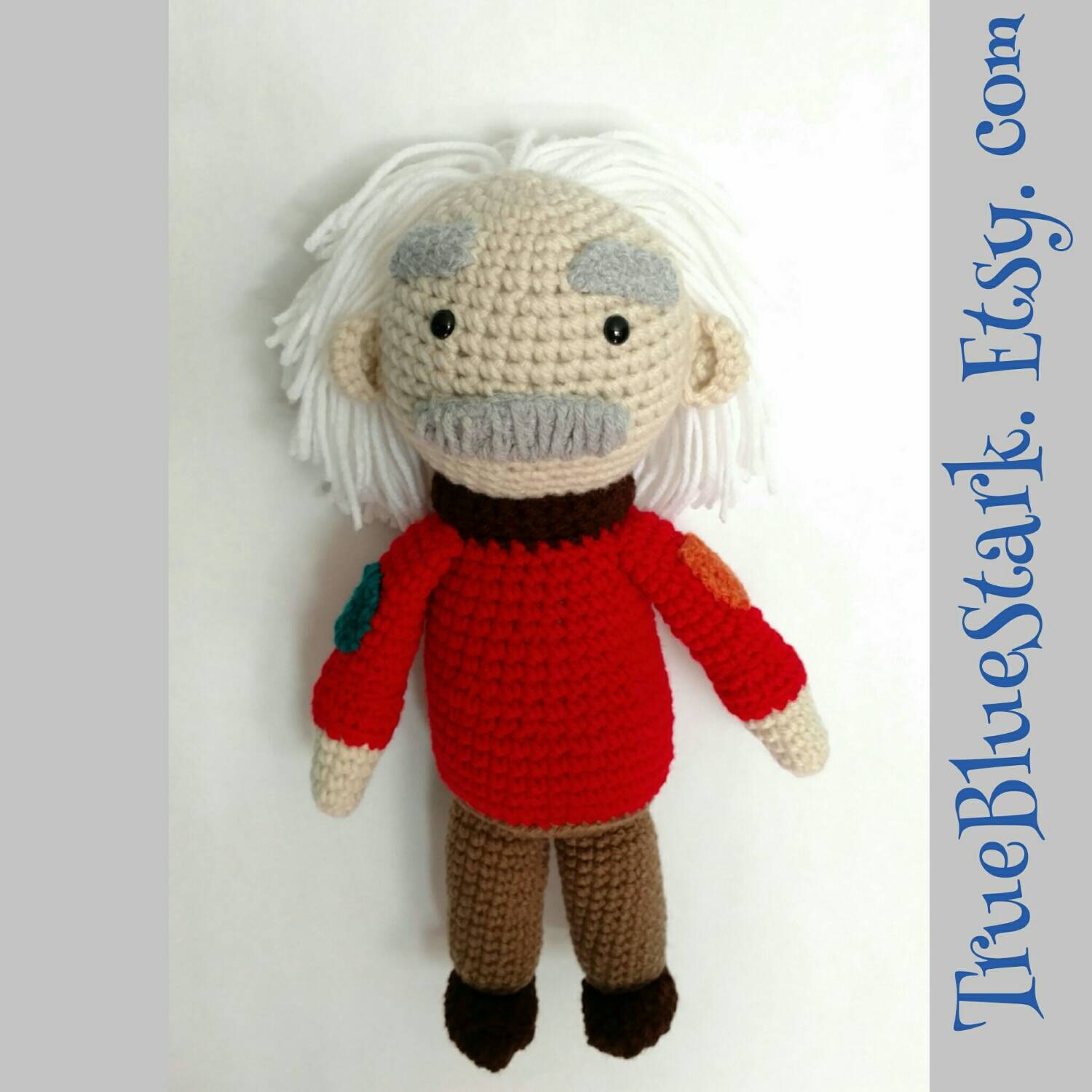 Albert Einstein stuffed toy inspired by peg cat cartoon