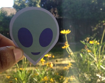 Alien Face Sticker (ct. 1)