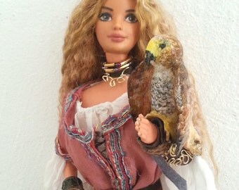 Barbie OOAK Lady Hawk (la Belle Fauconnière)