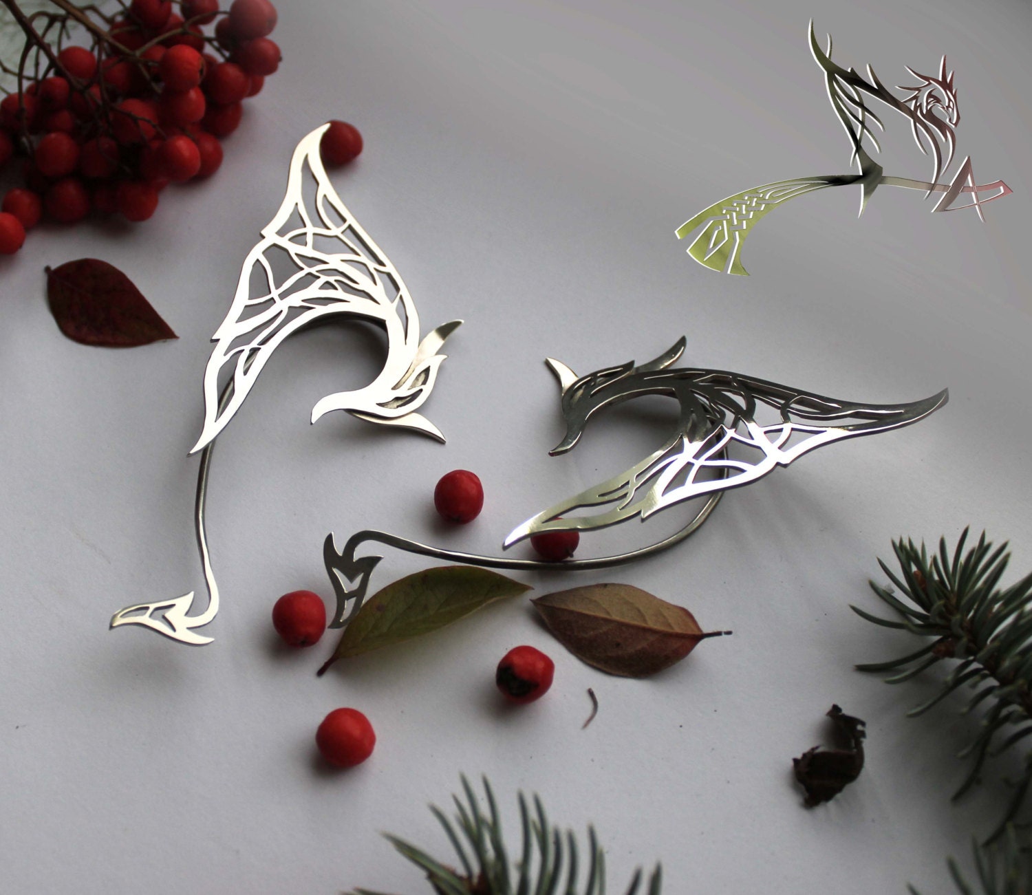 Elf Ear Cuff Dragon Ear Cuff Fantasy jewelry Handmade