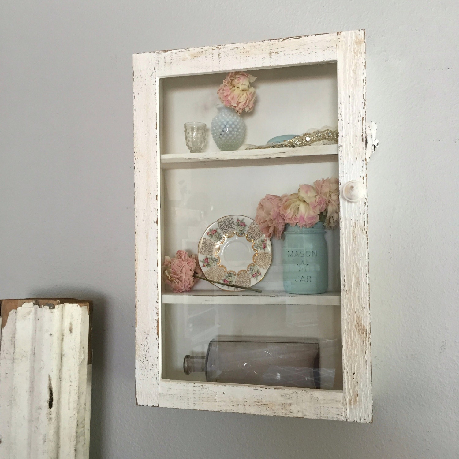 Medicine Glass Door Cottage Chic Cottage