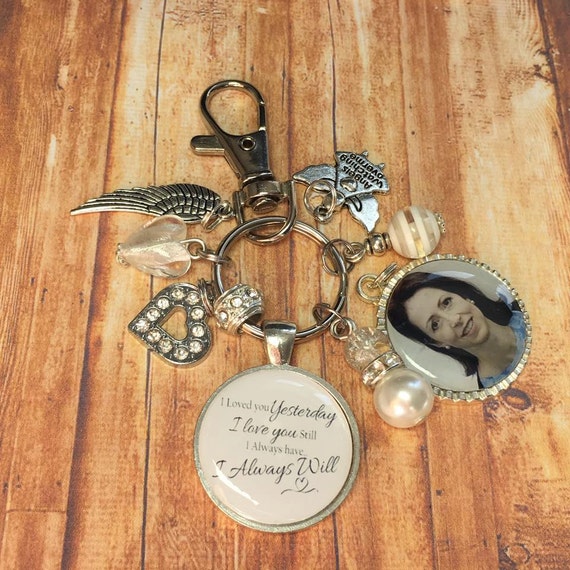 Memorial photo keyring memory photo keychain bereavement