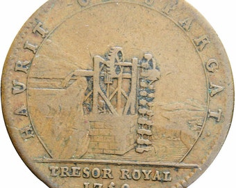 1750 France Louis XV Tresor Royal Token