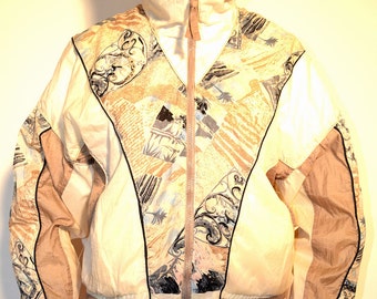 vintage windbreaker jacket / vintage jacket / 80s windbreaker / Size S