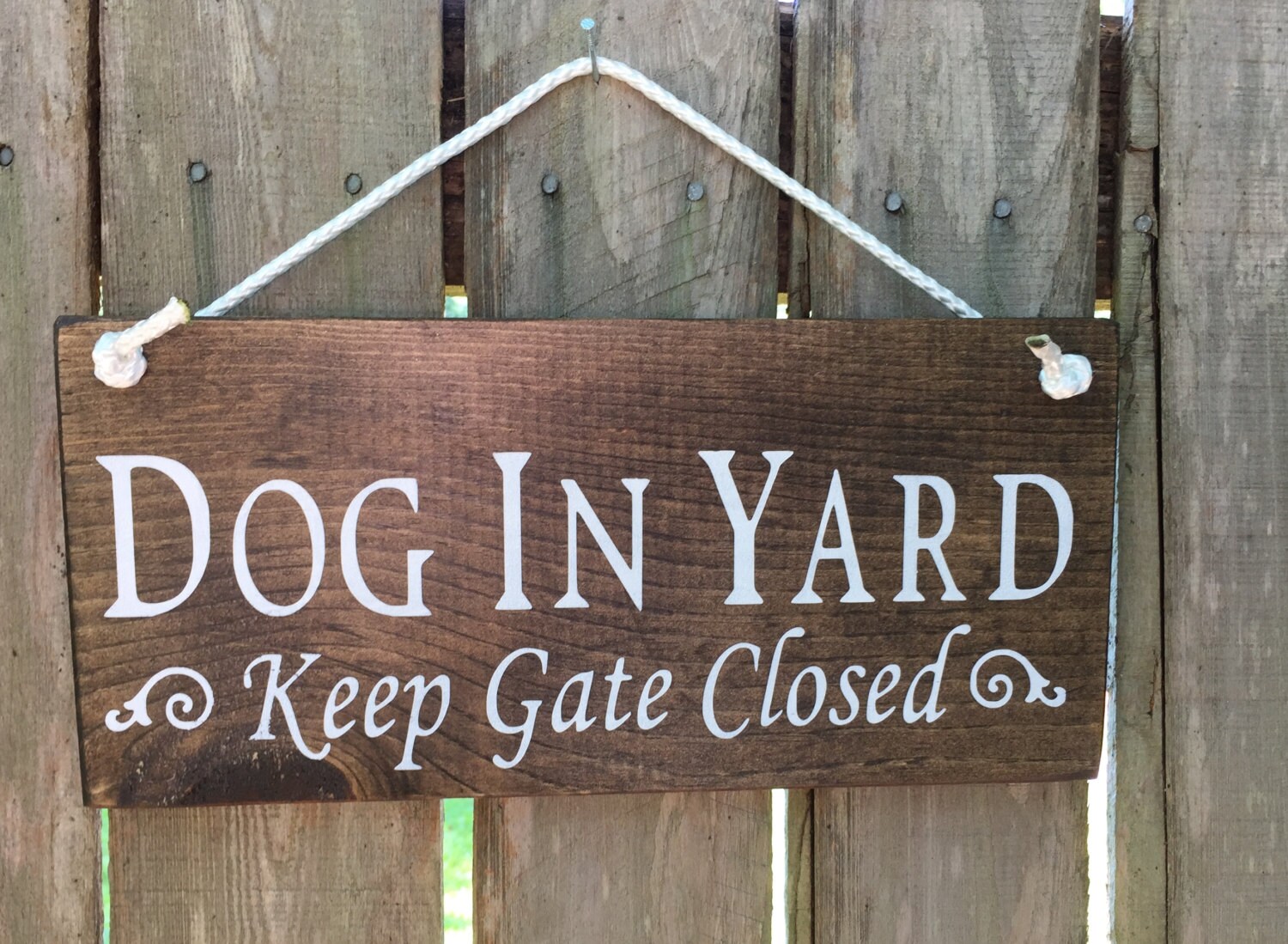 Dog In Yard Keep Gate Closed/Dog Sign/Pets/Dogs/Pet Sign/Dog