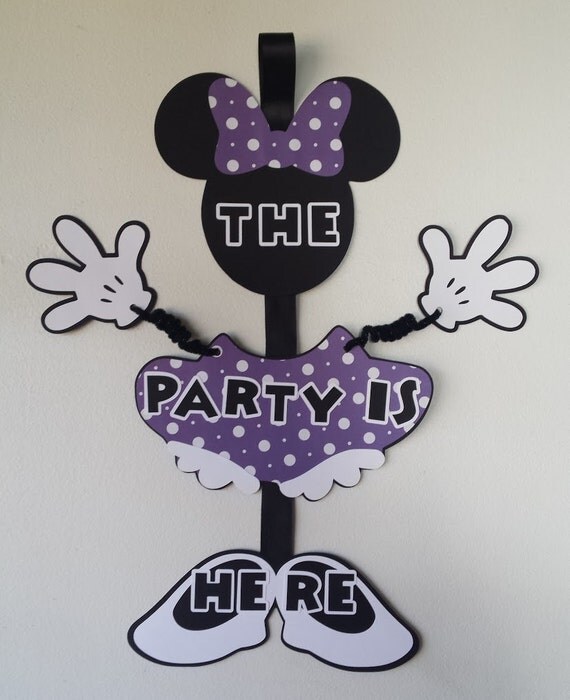 Minnie Mouse Door Sign Minnie Mouse by NettiesCraftyCorner on Etsy