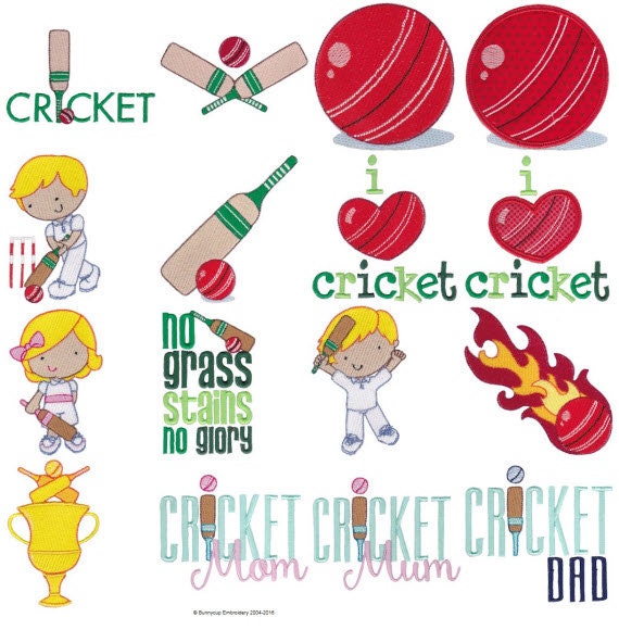 Cricket 16 Machine Embroidery Designs 4x4 and 5x7
