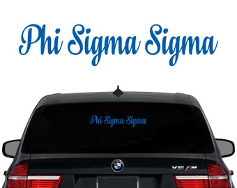 PhiSig Phi Sigma Sigma Decal Sorority Decal Laptop Sticker Car Decal