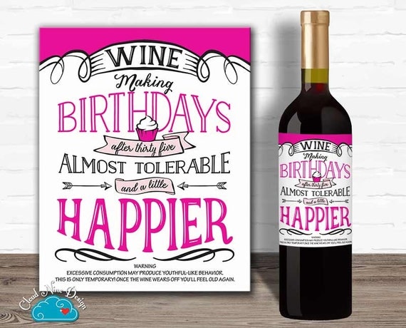 birthday-wine-labels-what-a-fun-gift-birthday-wine-label-birthday-wine-birthday
