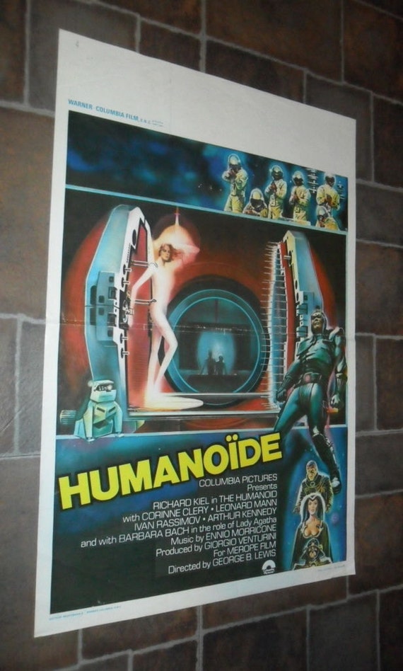 1979 Humanoid Movie Poster Corinne Clery Barbara Bach