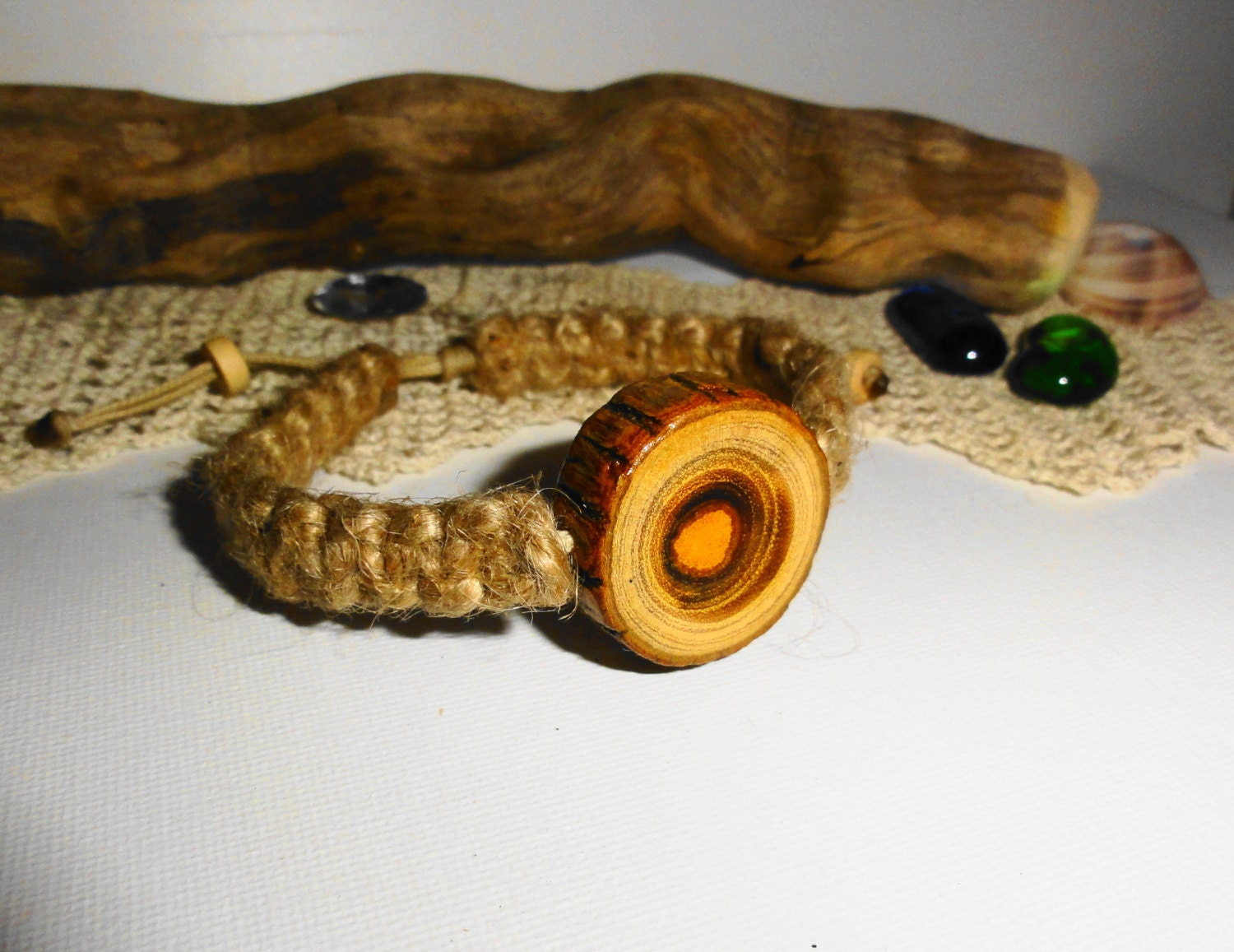 Natural jute twine bracelet Statement jewelry Bracelet for