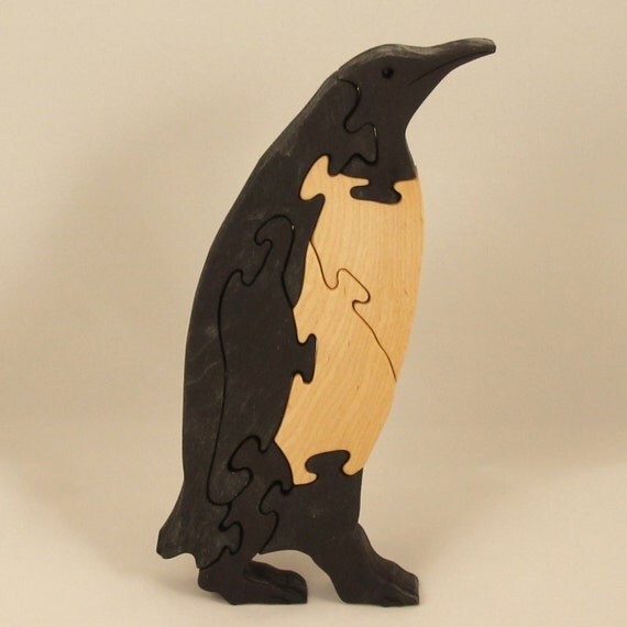 Penguin Wood Puzzle 