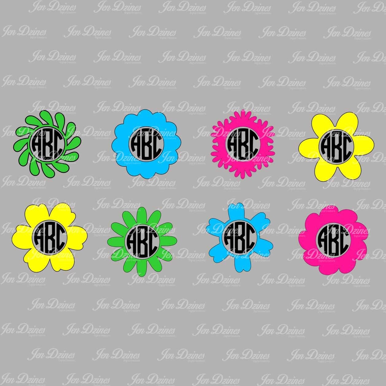 Free Free 332 Flower Initial Svg SVG PNG EPS DXF File