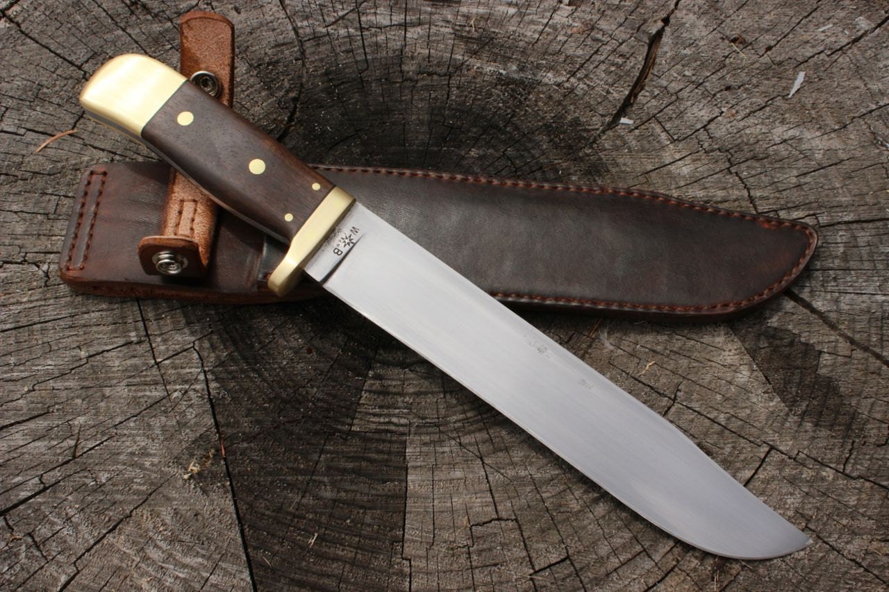 Hand Forged Custom Bowie Knife 8.5 Blade Spring Steel