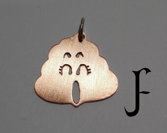 Arale poop pendant from Dr. Slump (copper - totally handmade)