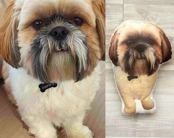 Custom dog pillow, personalized dog pillow, dog pillow, custom pet pillow, pet gift, animal pillow, dog lover gift, personalized pet